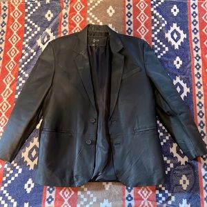 Mens leather blazer